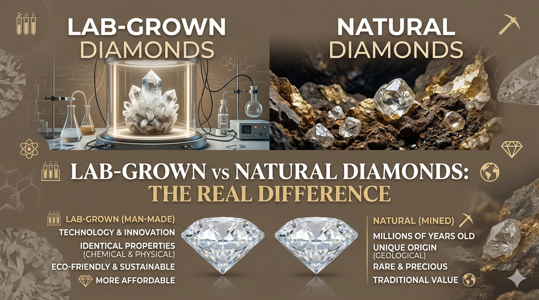 Lab-Grown vs Natural Diamonds - The Real Difference