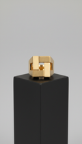 Gold Vermeil Architectural Ring