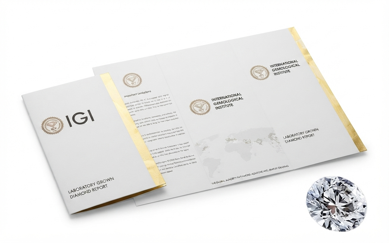 IGI Lab Grown Diamond Cetificate