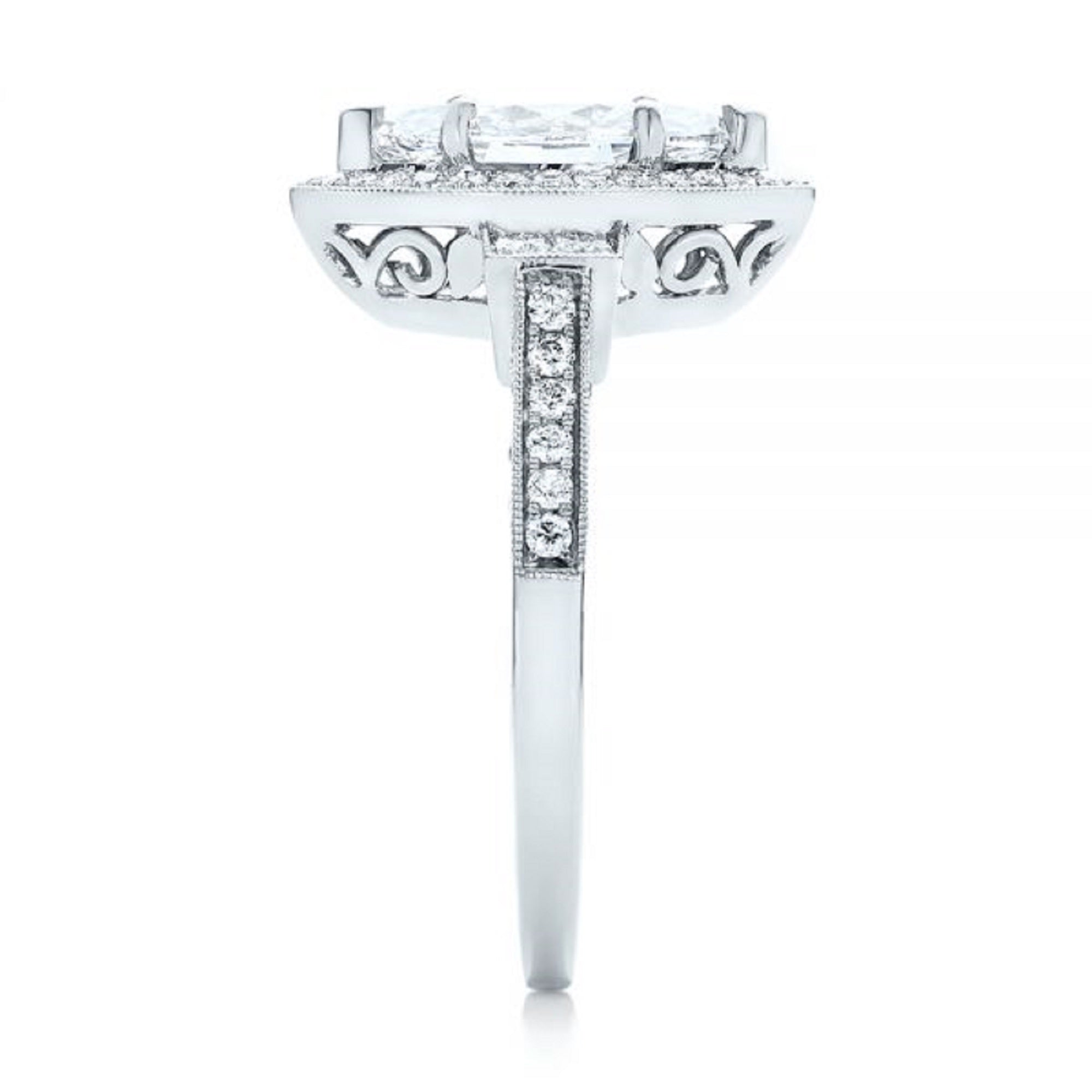 Pave Band White Gold Lab Grown Diamond RIng