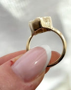 yellow gold Bezel Set ring