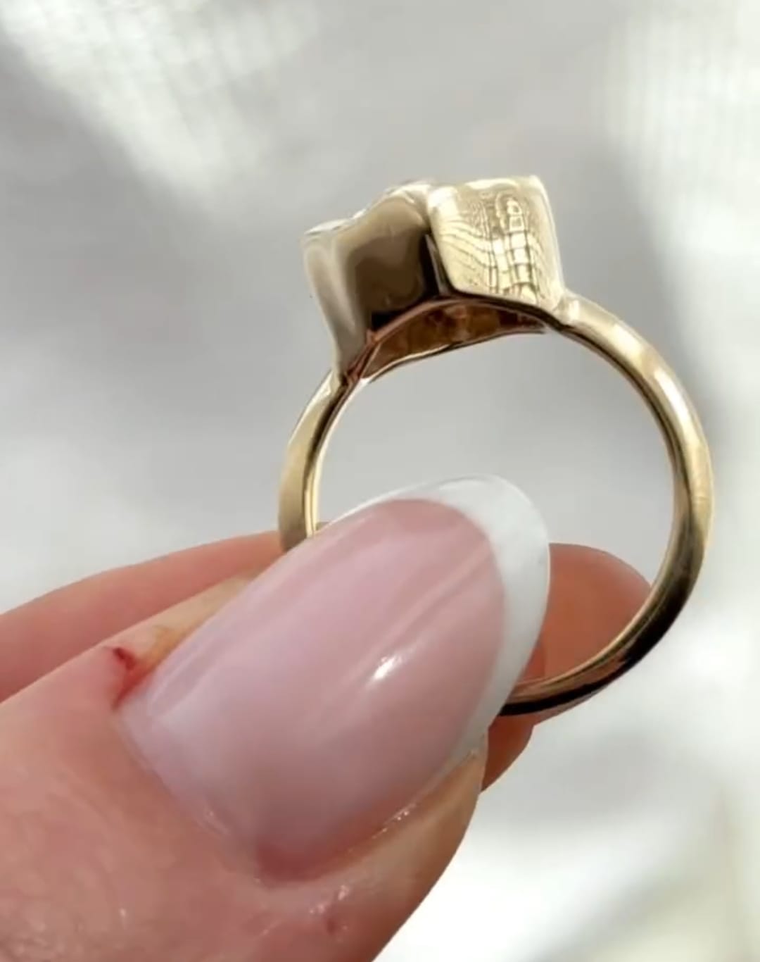 yellow gold Bezel Set ring