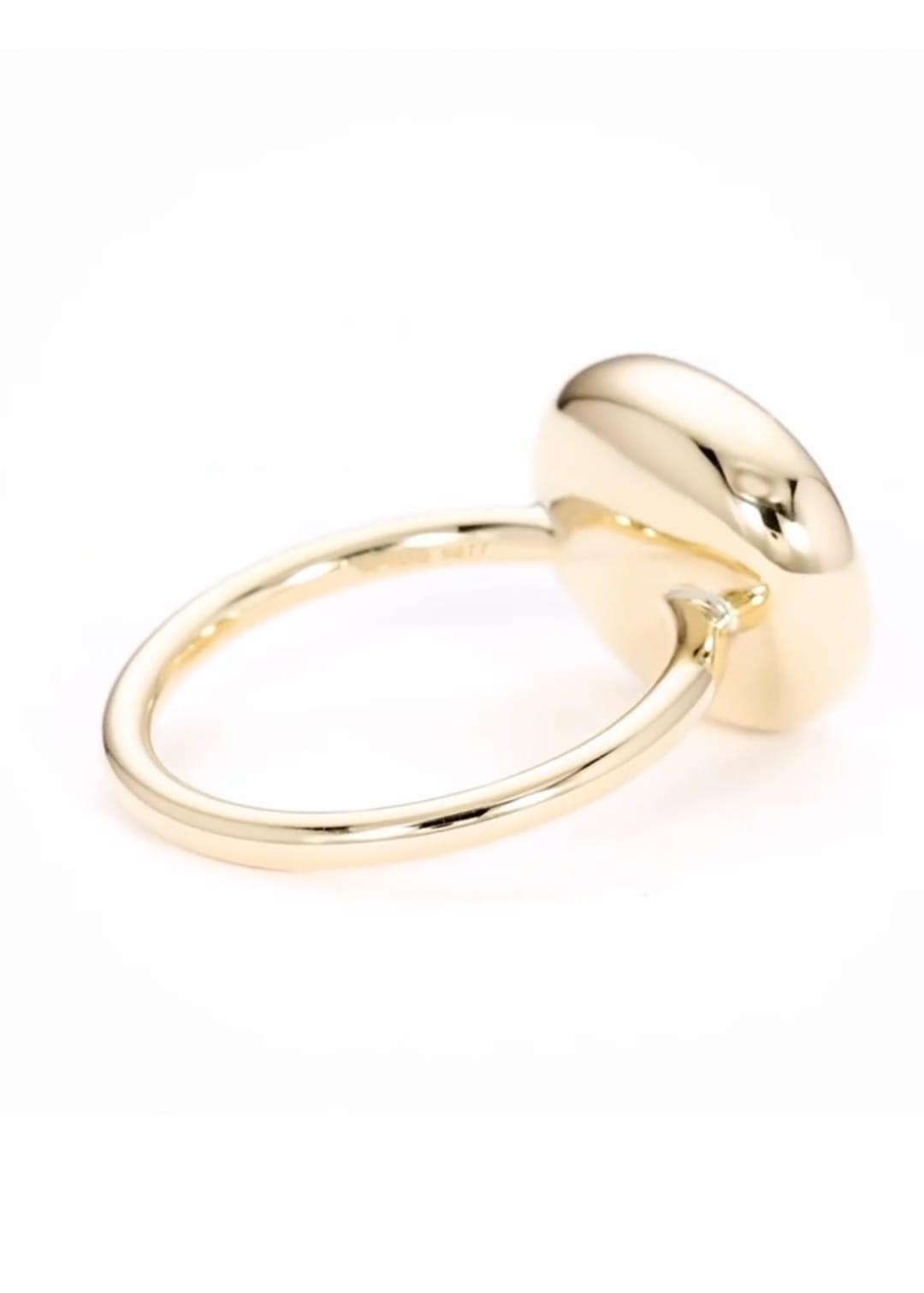 Angled side view highlighting thin polished band attached to thick bezel frame
