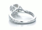 Rear angle showcasing the hand-engraved band transition to polished inner shank.