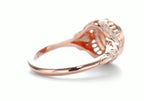 3 CT Round Cut Lab Diamond Milgrain Halo Ring | Rose Gold