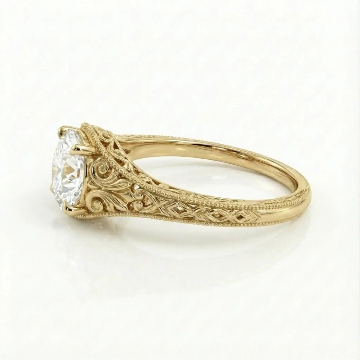 3-ct-round-lab-grown-diamond-ring-side-profile-yellow-gold