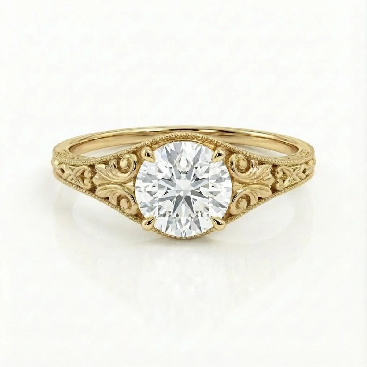 3-carat-round-lab-grown-diamond-engagement-ring-top-down-view