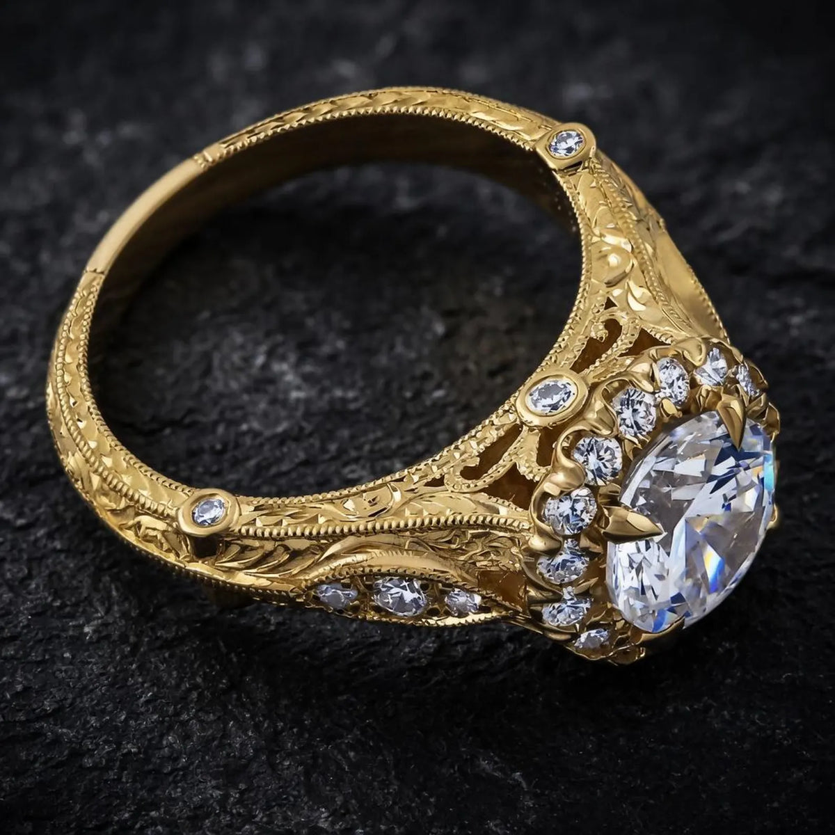 detailed-view-of-vintage-halo-lab-grown-diamond-ring