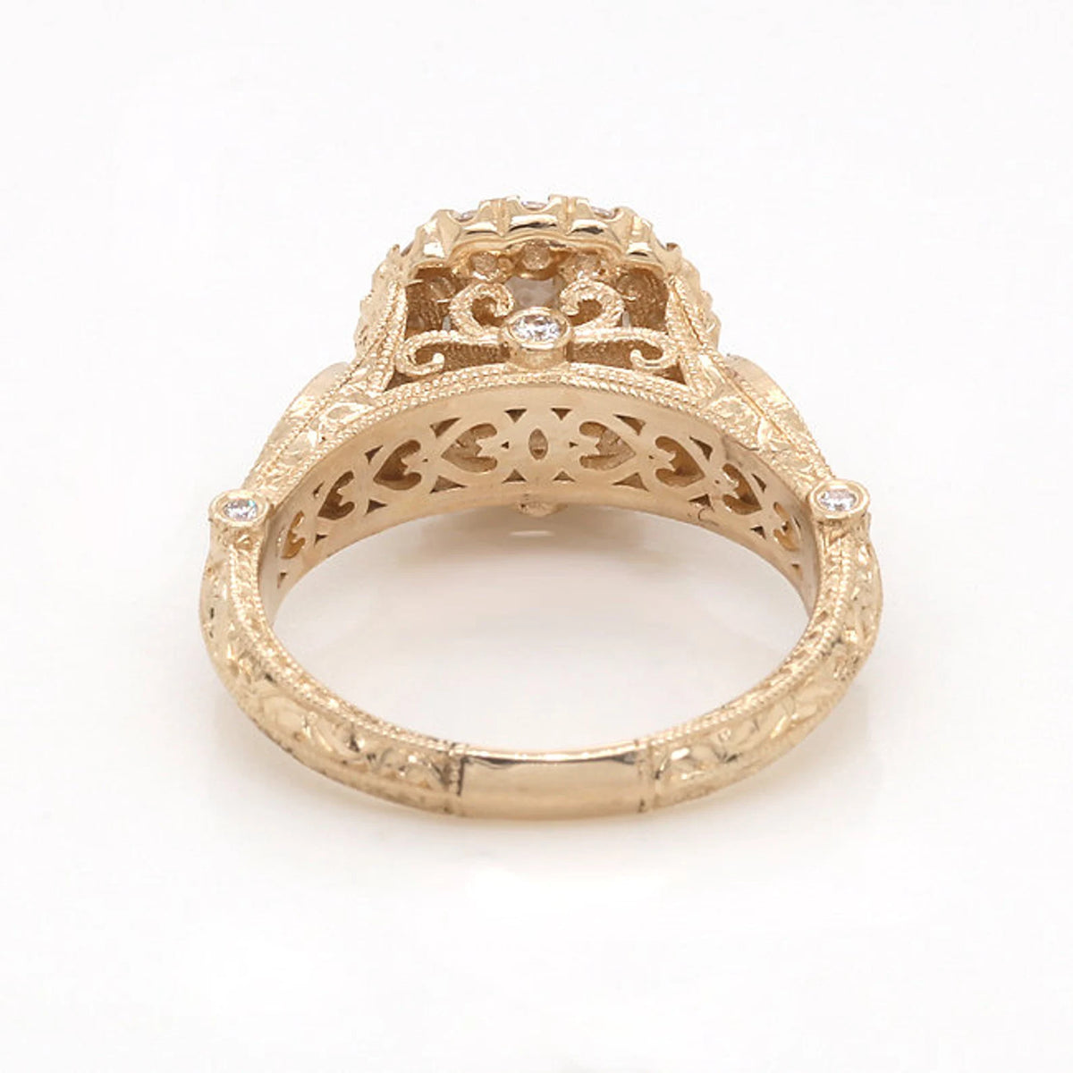 filigree-gold-engagement-ring-back-profile-details