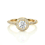 2-carat-round-lab-grown-diamond-swirl-halo-engagement-ring-side-profile-view