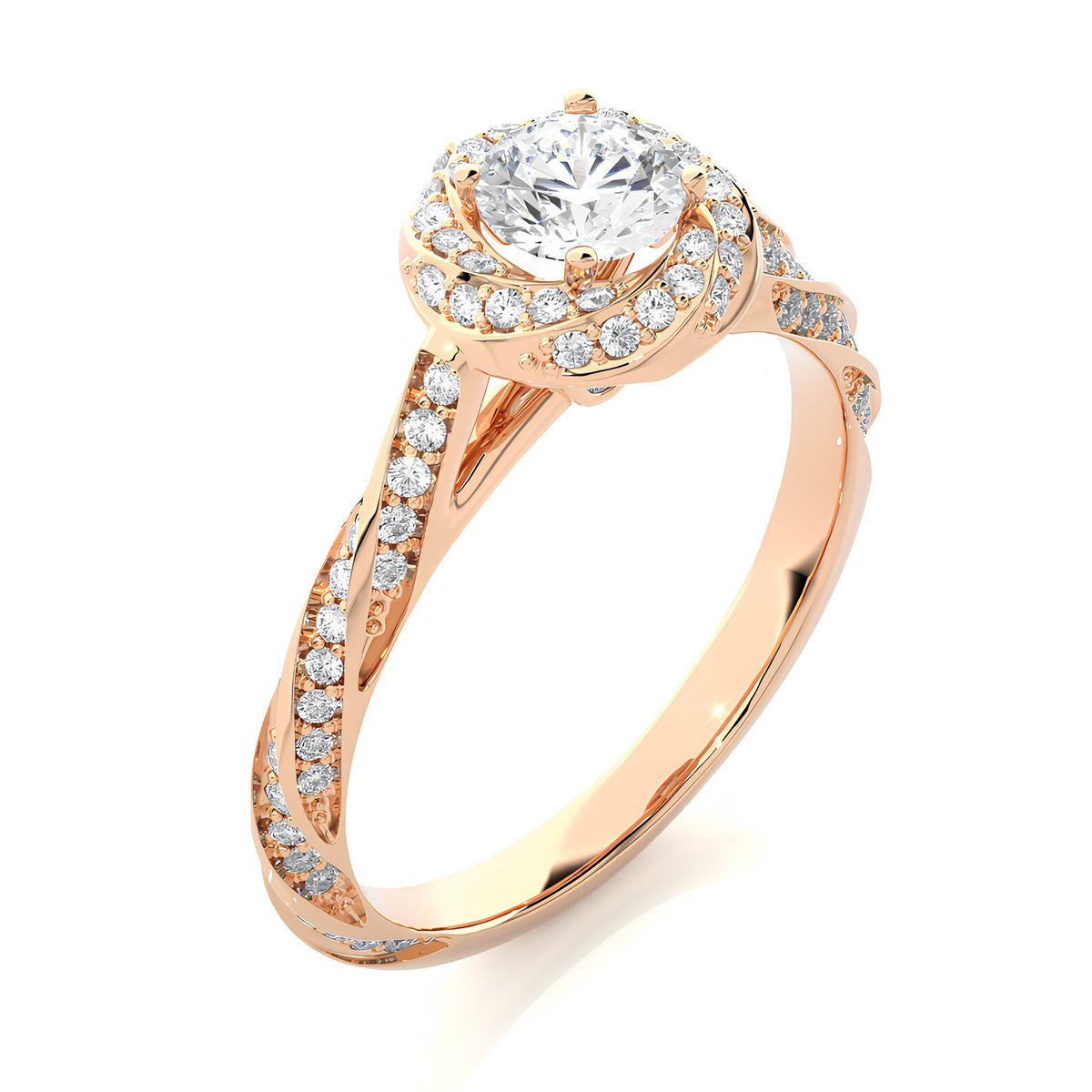 eco-friendly-round-lab-diamond-ring-twisted-shank-detail-shot