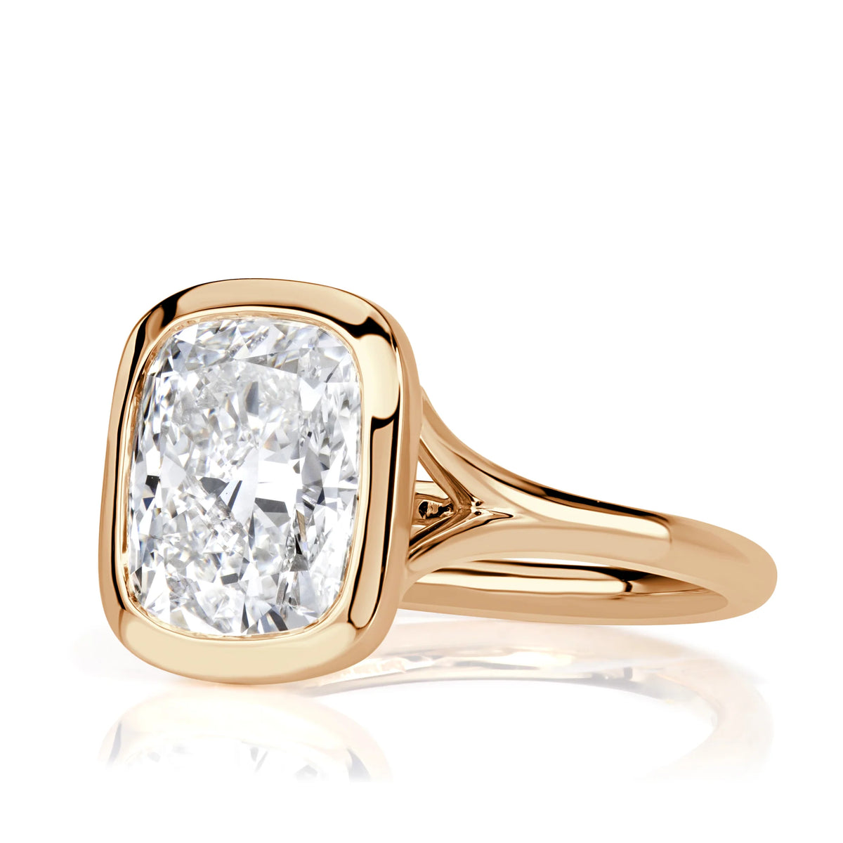 modern-bezel-set-cushion-lab-grown-diamond-ring-angled-profile-view