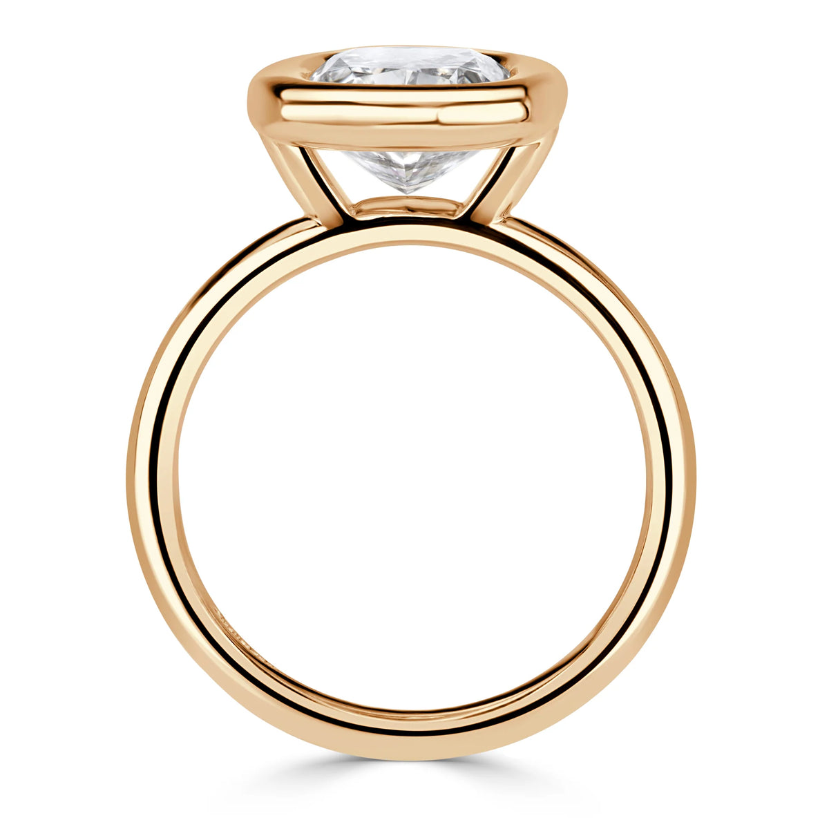 straight-profile-view-of-4ct-cushion-cut-lab-diamond-bezel-ring-solitaire-band