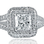 2-carat-princess-cut-lab-grown-diamond-halo-engagement-ring-front-view