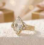 4 CT marquise Cut lab Grown Diamond Ring