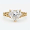 yellow-gold-vintage-filigree-heart-cut-diamond-ring-front-view