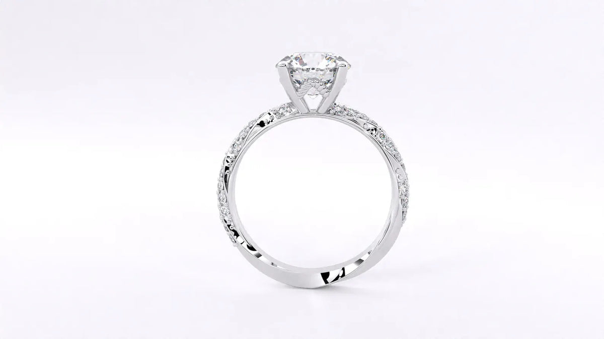 luxury-round-cut-lab-grown-diamond-ring-straight-profile-view