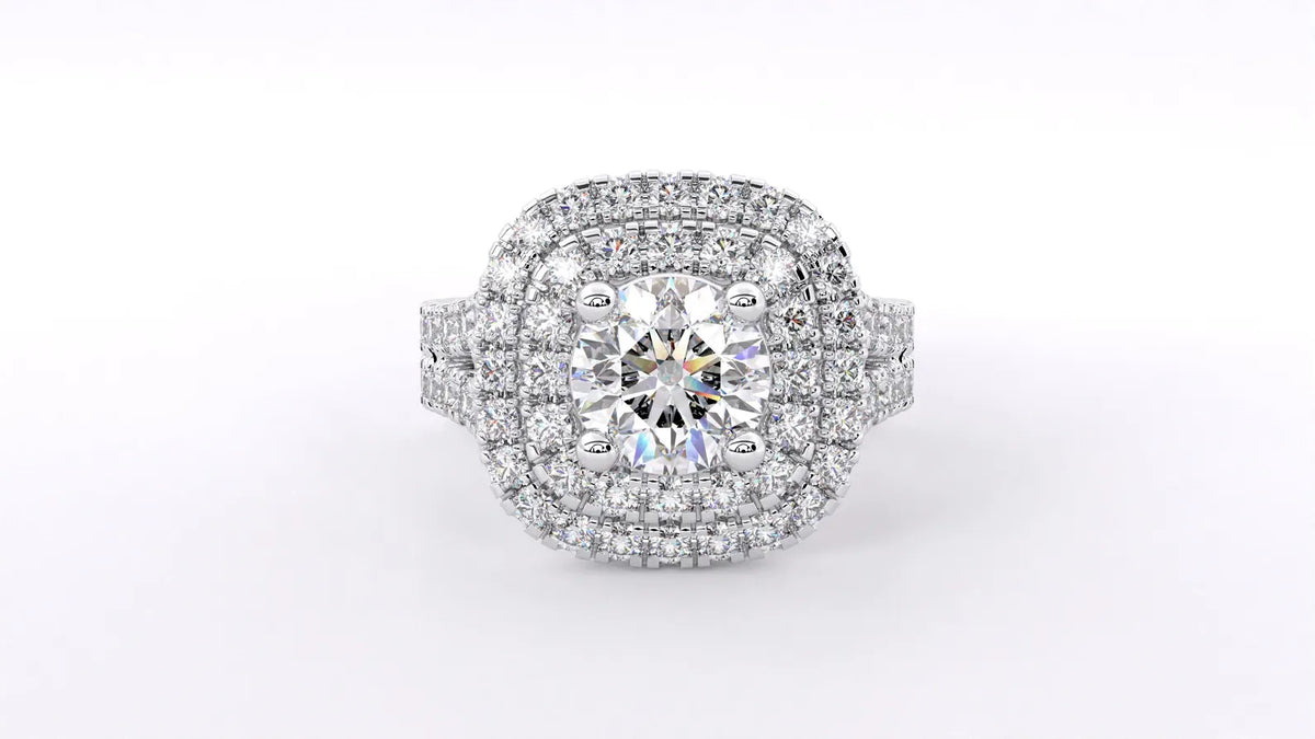 double-cushion-halo-lab-diamond-engagement-ring-top-view