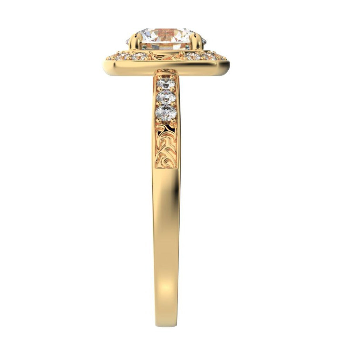 antique-style-lab-diamond-engagement-ring-side-profile-view