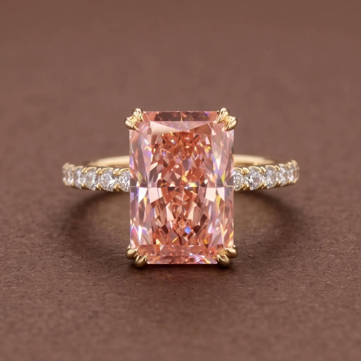 4-carat-pink-radiant-lab-diamond-engagement-ring-front-face-view