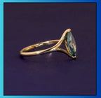 minimalist-side-angle-view-of-gold-split-shank-moissanite-ring
