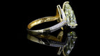 Canary Yellow 3 CT Pear Lab Diamond Engagement Ring