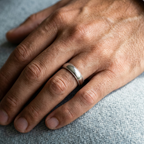 Men's Classic Milgrain Edge Comfort Fit Wedding Band