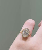 3 CT Oval Cut Lab Grown Diamond Bezel Ring | Vintage Milgrain Solitaire in Yellow Gold