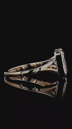 3 Carat Radiant Cut Lab Grown Diamond Bezel Engagement Ring in 14K Gold
