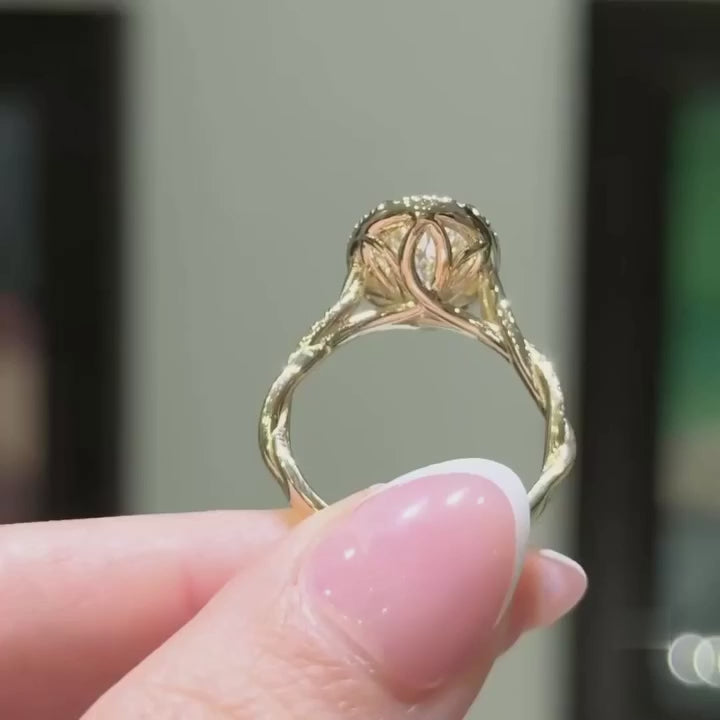 3 Carat Oval Cut Lab-Grown Diamond Engagement Ring