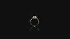 2 CT Round Cut Lab Diamond Cushion Halo Ring with Pavé Split Band