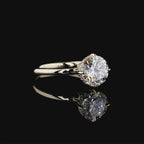 IGI Certified 2 Carat Round Brilliant Lab Diamond Solitaire Ring in Yellow Gold